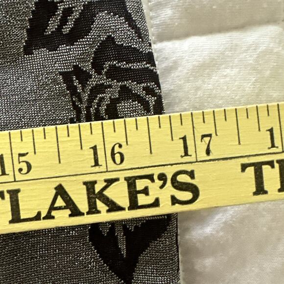 Vintage TOP THIS Womens Dress Large Gray Black Floral Maxi Bodycon Retro Grunge - Picture 9 of 10